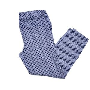 Old Navy Blue Patterned Pixie Pant Size 10